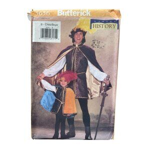 90s Butterick 5656 Renaissance Costume Pattern Child/Boy Sizes XS- Large UNCUT